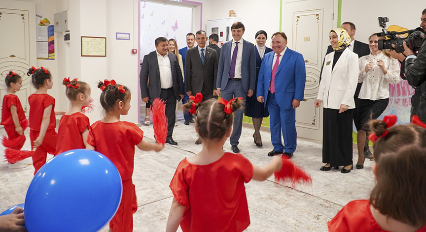 Сергей Кравцов принял участие в открытии детского сада в Республике Ингушетия